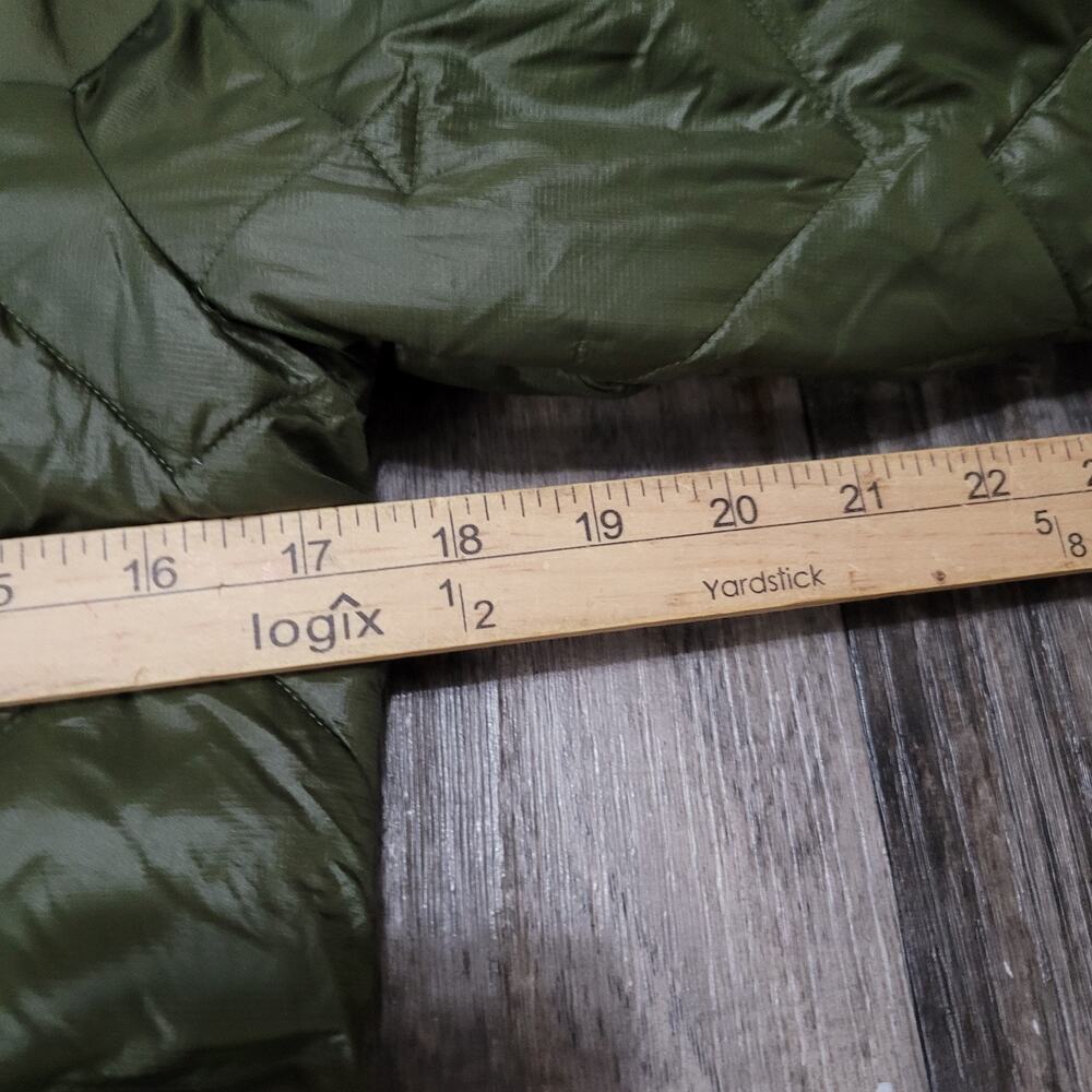 Columbia Hooded Puffer Jacket Parka Womens XS Green Long Quilted - Picture 5 of 10